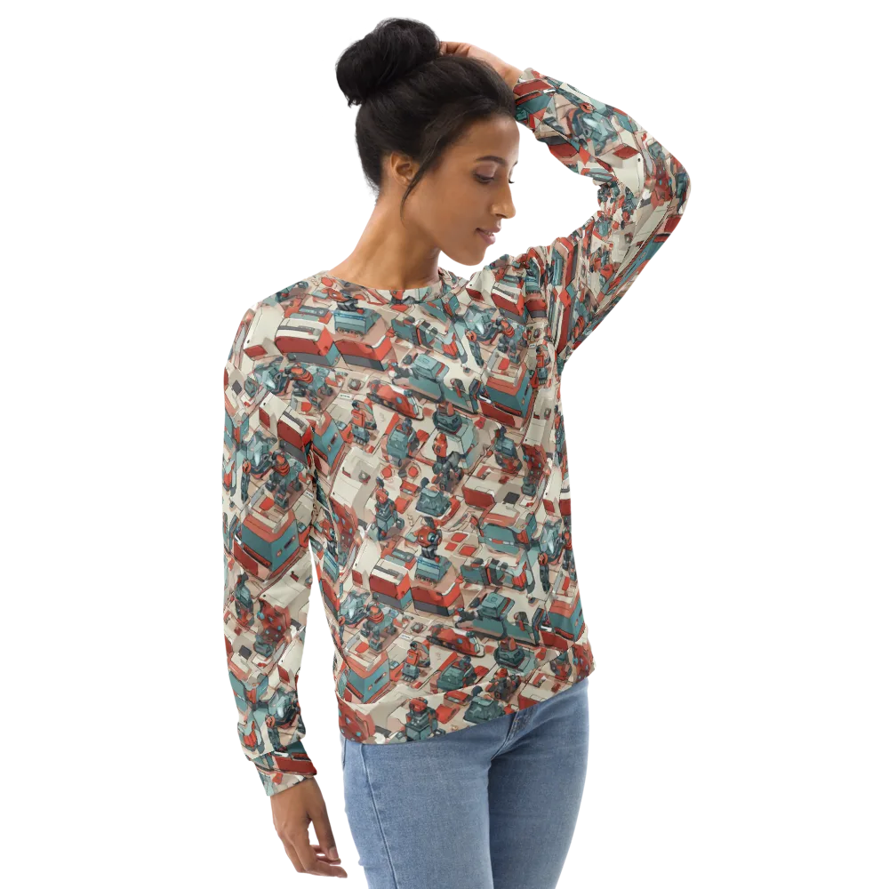 Circuit Couture on Sweatshirt — Right Front