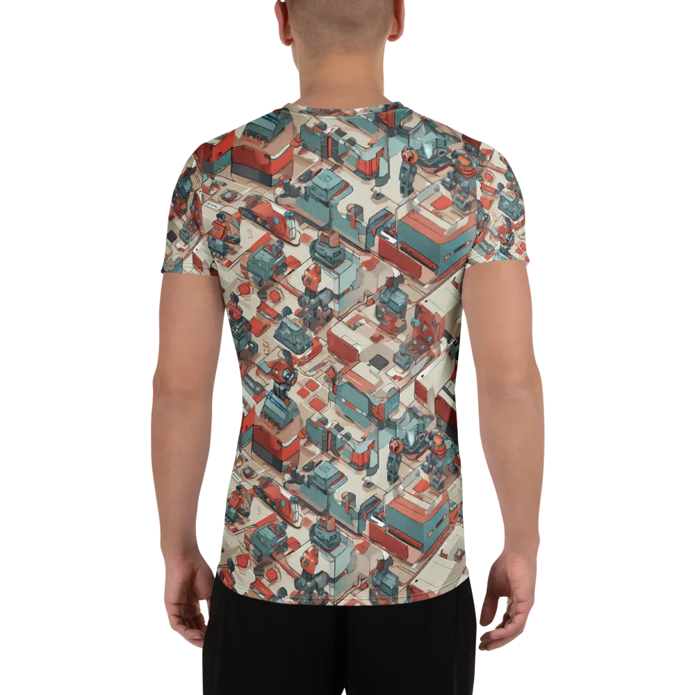Circuit Couture on Men's Athletic T-Shirt — Back
