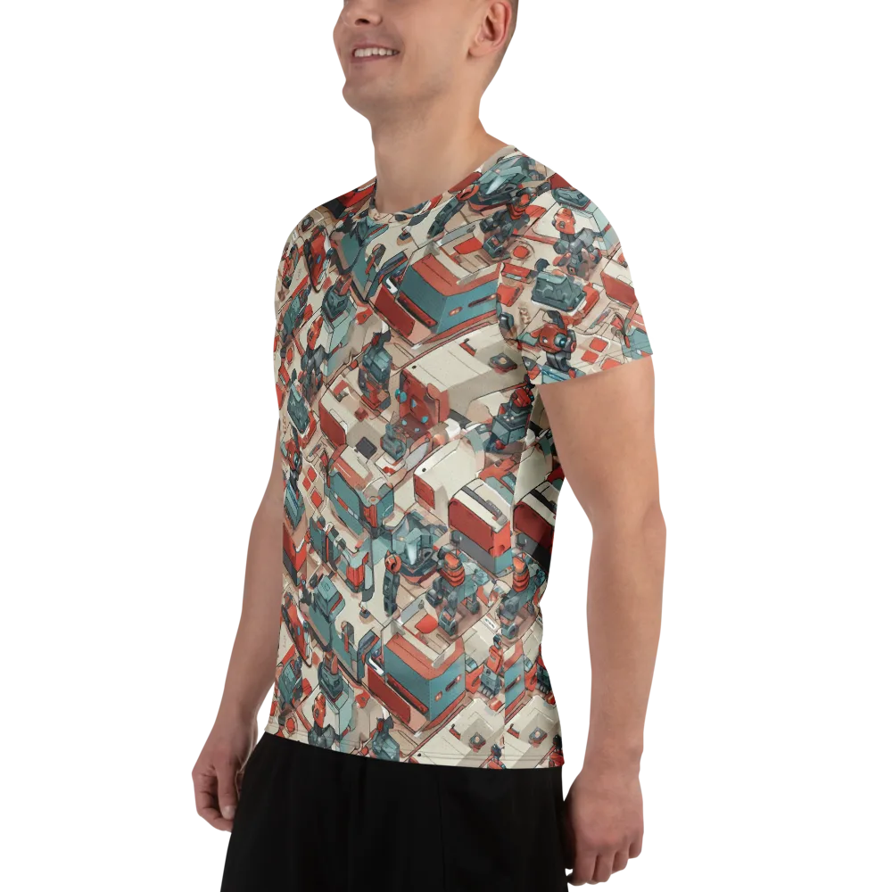 Circuit Couture on Men's Athletic T-Shirt — Left