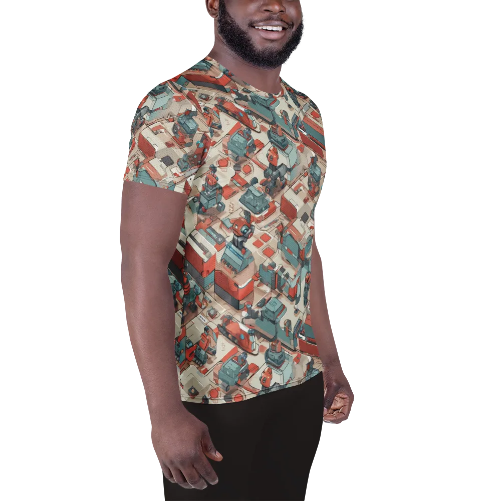 Circuit Couture on Men's Athletic T-Shirt — Right