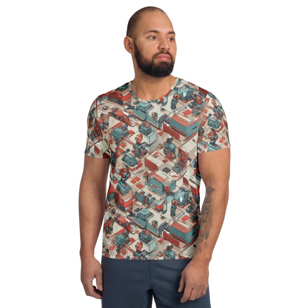 Circuit Couture on Men's Athletic T-Shirt — Front