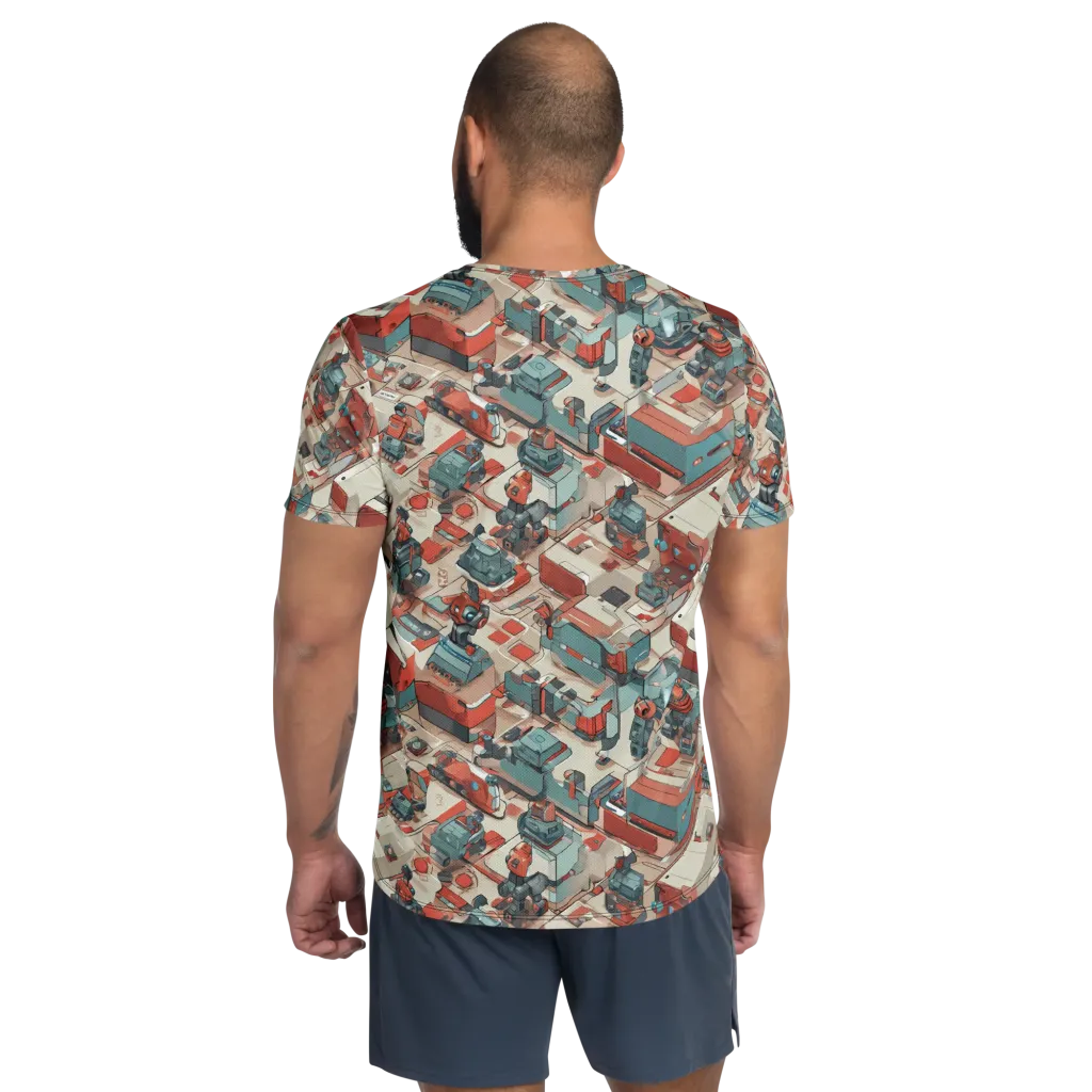 Circuit Couture on Men's Athletic T-Shirt — Back