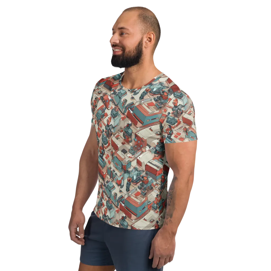 Circuit Couture on Men's Athletic T-Shirt — Left