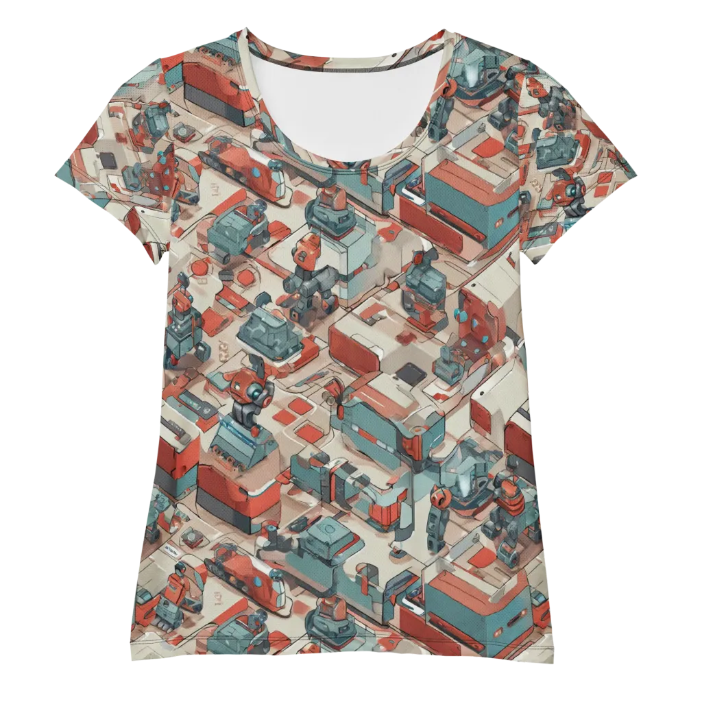Circuit Couture on Women's Athletic T-Shirt — Front