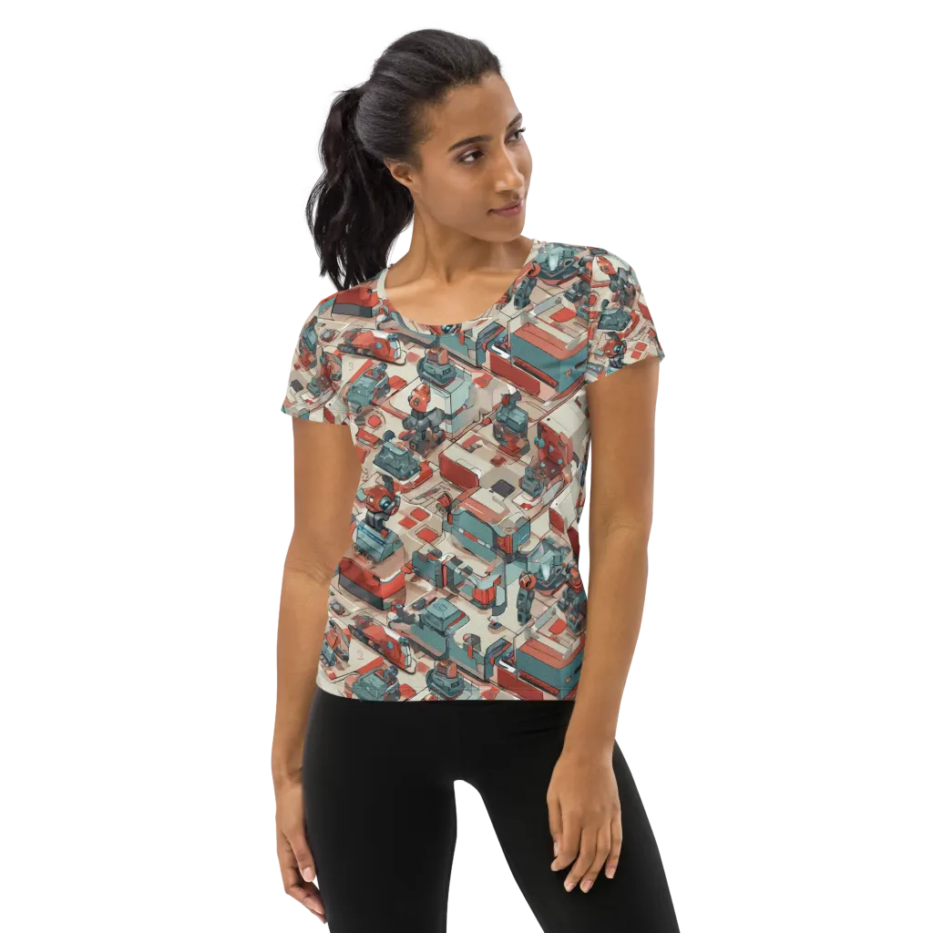 Circuit Couture on Women's Athletic T-Shirt — Front