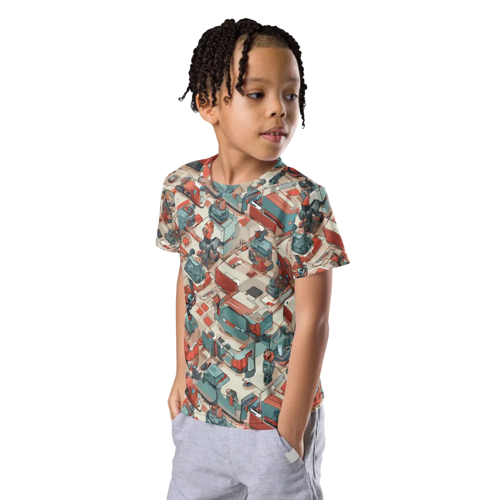 Circuit Couture on Kids Crew Neck T-Shirt — Left Front