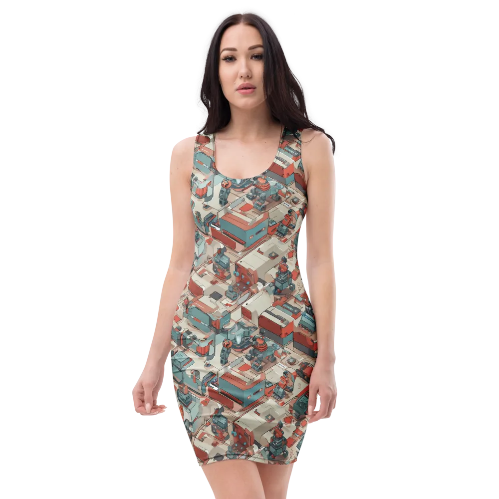 Circuit Couture on Bodycon Dress — Front