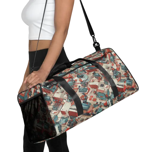 Circuit Couture on a Duffle Bag