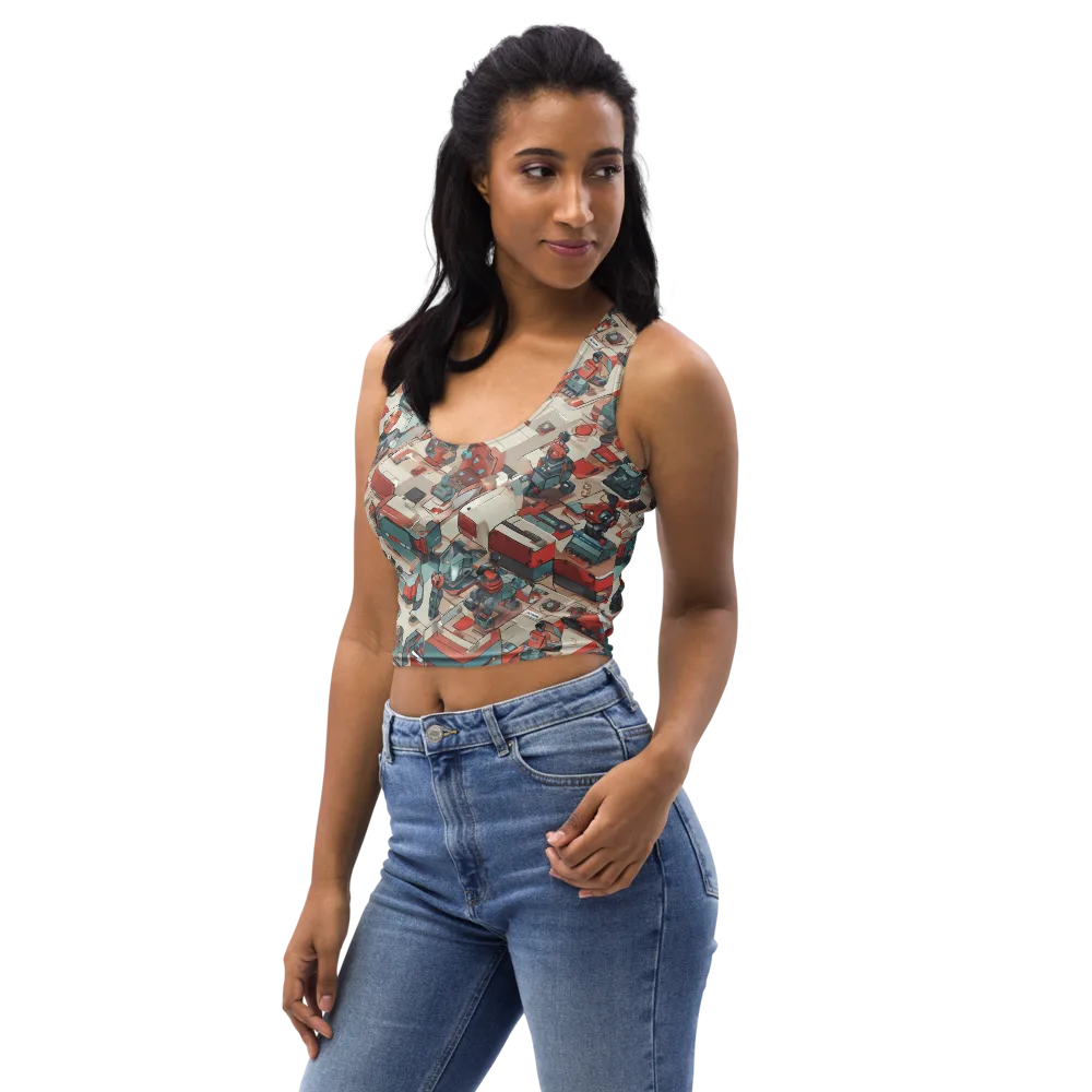 Circuit Couture on Crop Top — Left Front