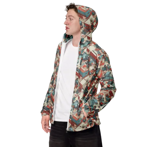 Circuit Couture on a Men's Windbreaker