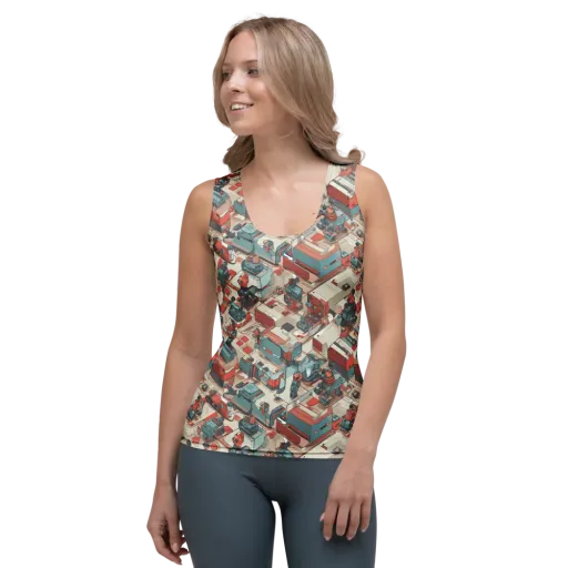 Circuit Couture on a Women's Tank Top