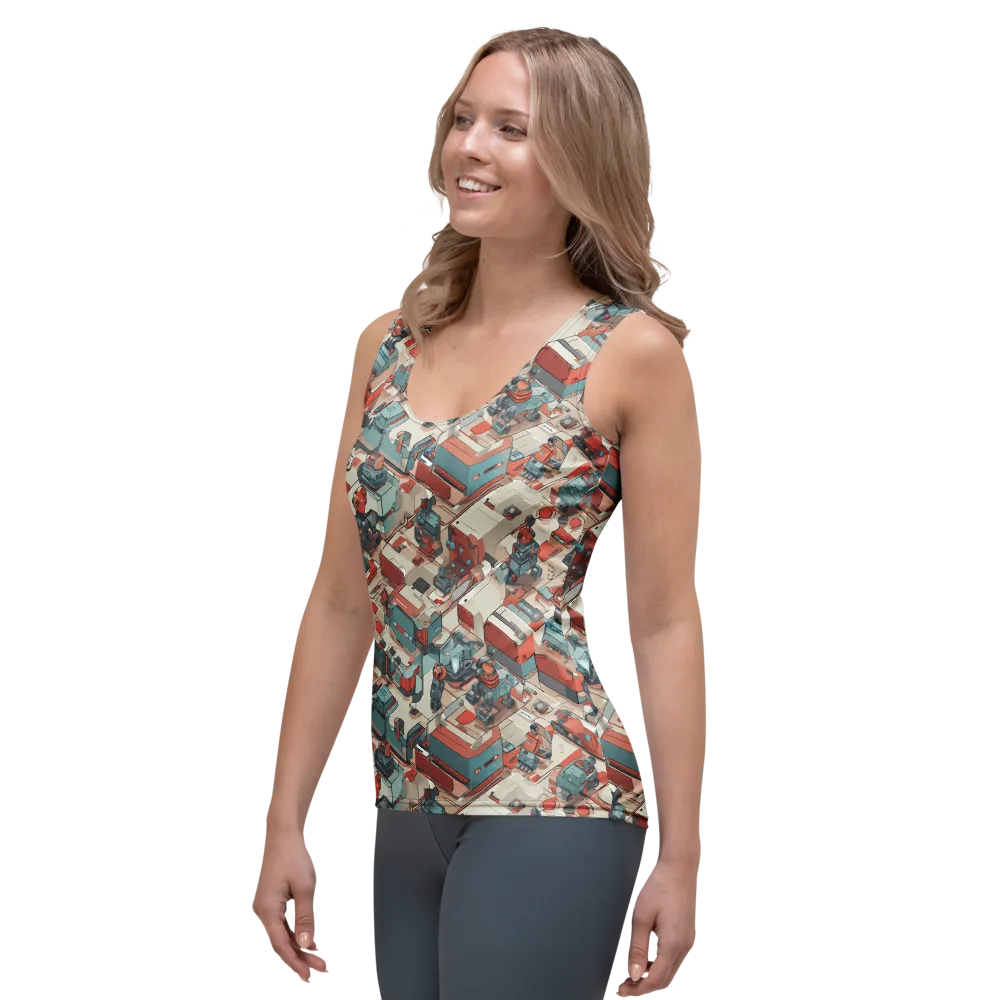 Circuit Couture on Women's Tank Top — Left Front