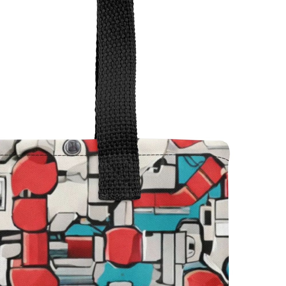 Red Circuitry on Tote Bag — Product details