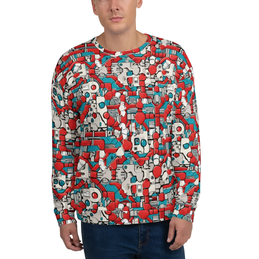 Red Circuitry on Sweatshirt — Front
