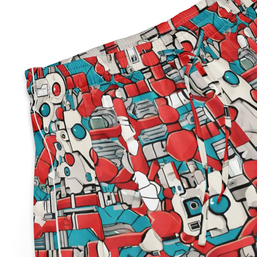 Red Circuitry on Women's Pajama Shorts — Product details