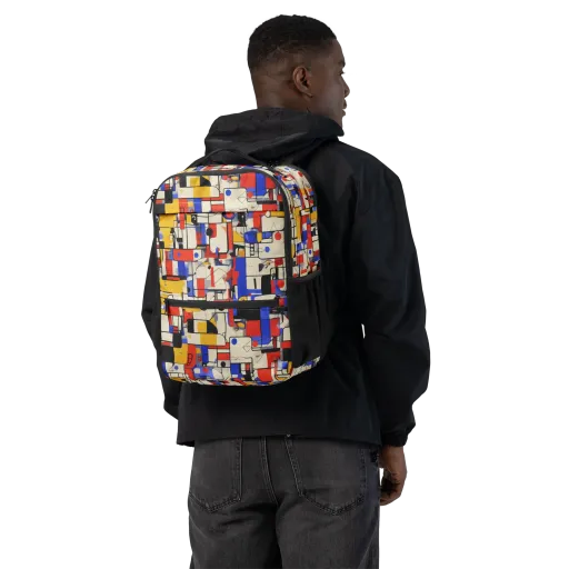 Cobalt Bauhaus on a Utility Backpack