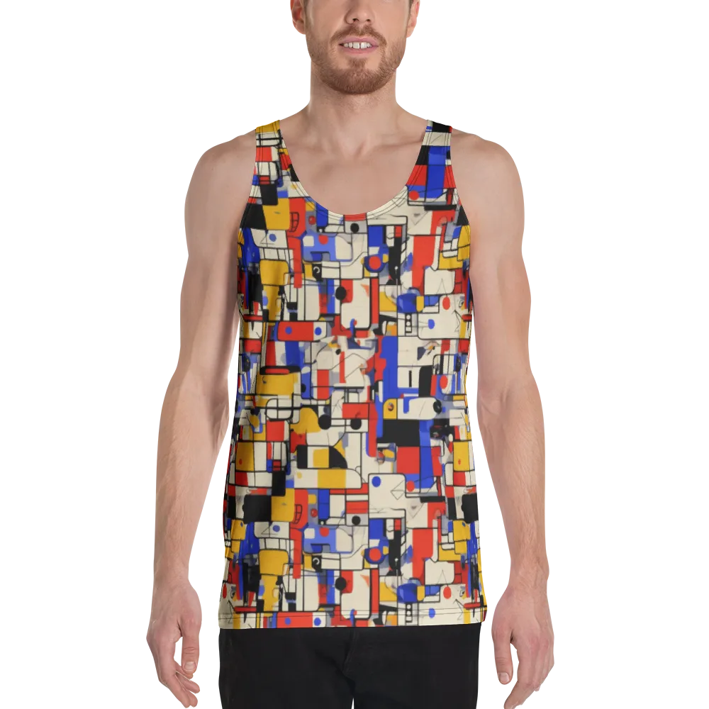Cobalt Bauhaus on Men's Tank Top — Front