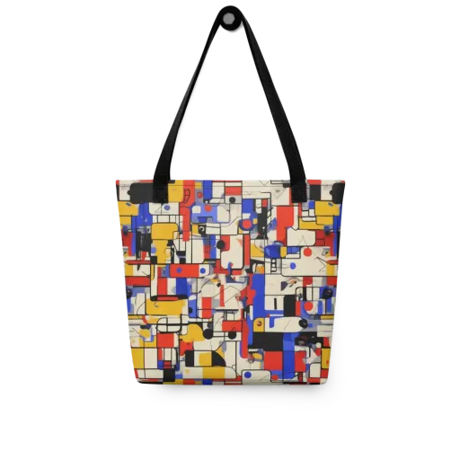 Cobalt Bauhaus on a Tote Bag