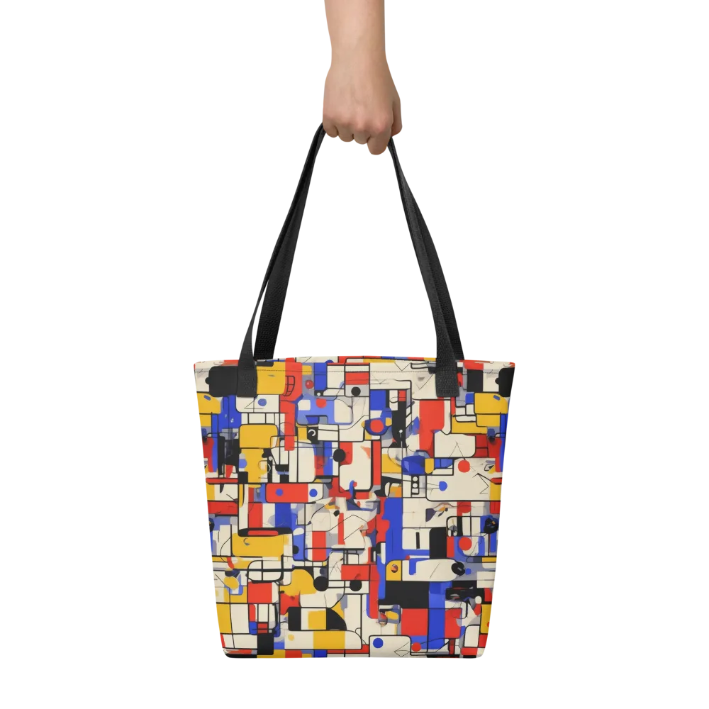 Cobalt Bauhaus on Tote Bag — Front