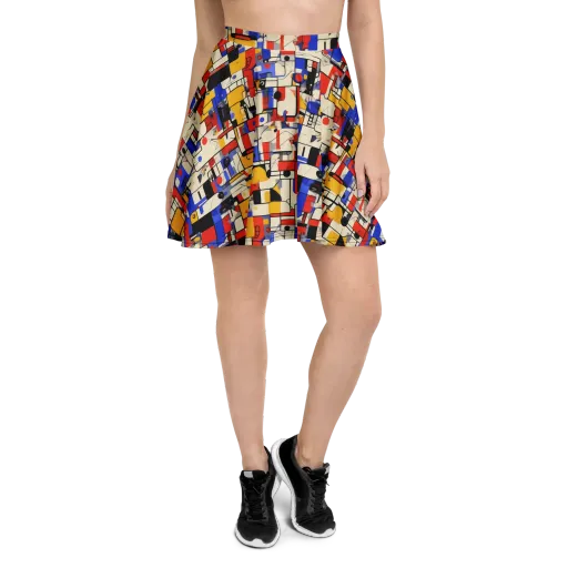 Cobalt Bauhaus on a Skater Skirt