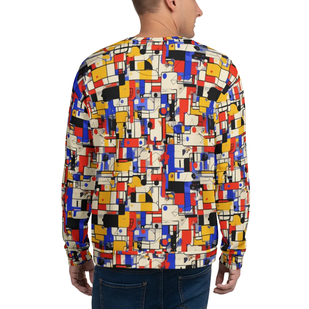 Cobalt Bauhaus on Sweatshirt — Back