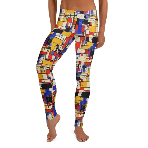 Cobalt Bauhaus on a Leggings