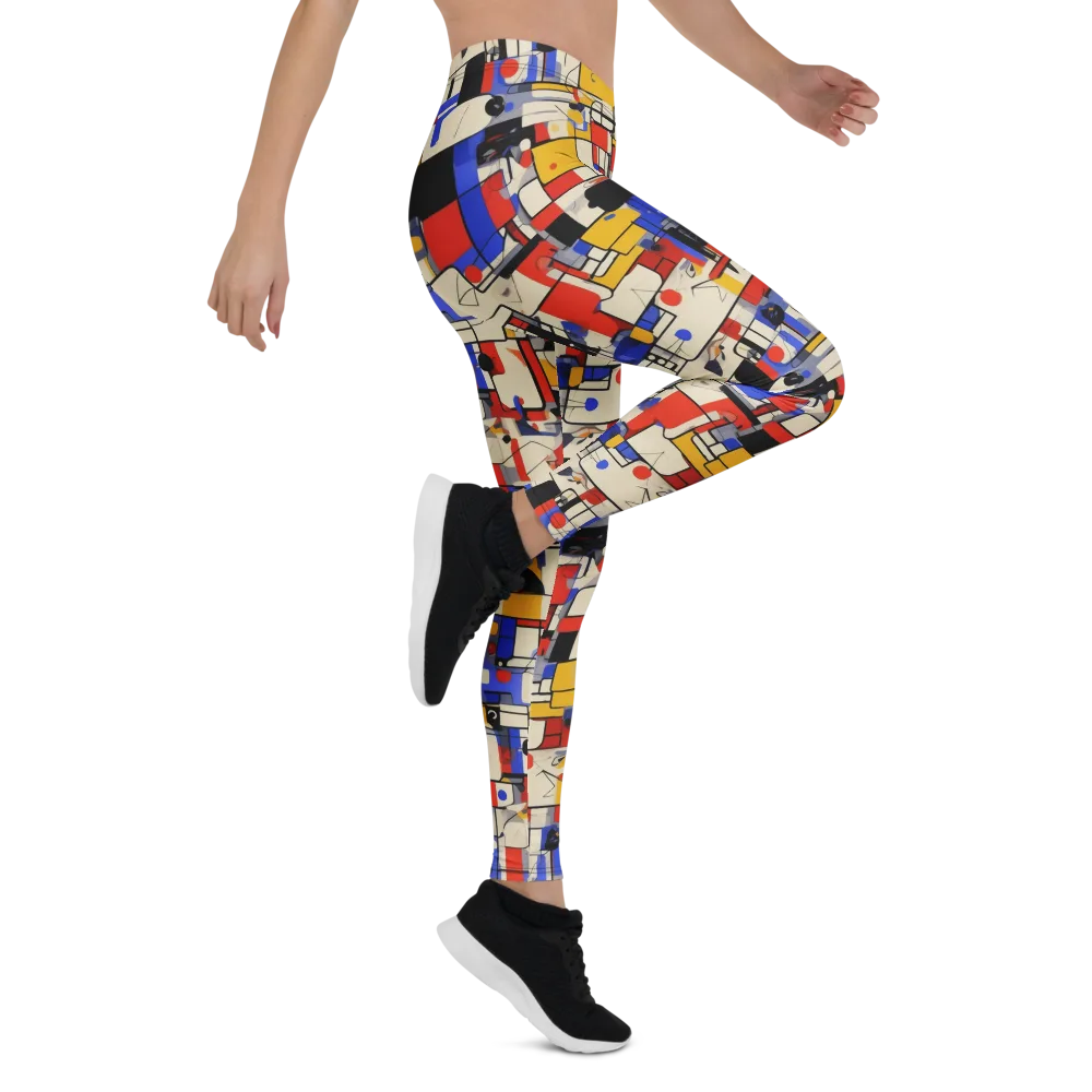 Cobalt Bauhaus on Leggings — Right
