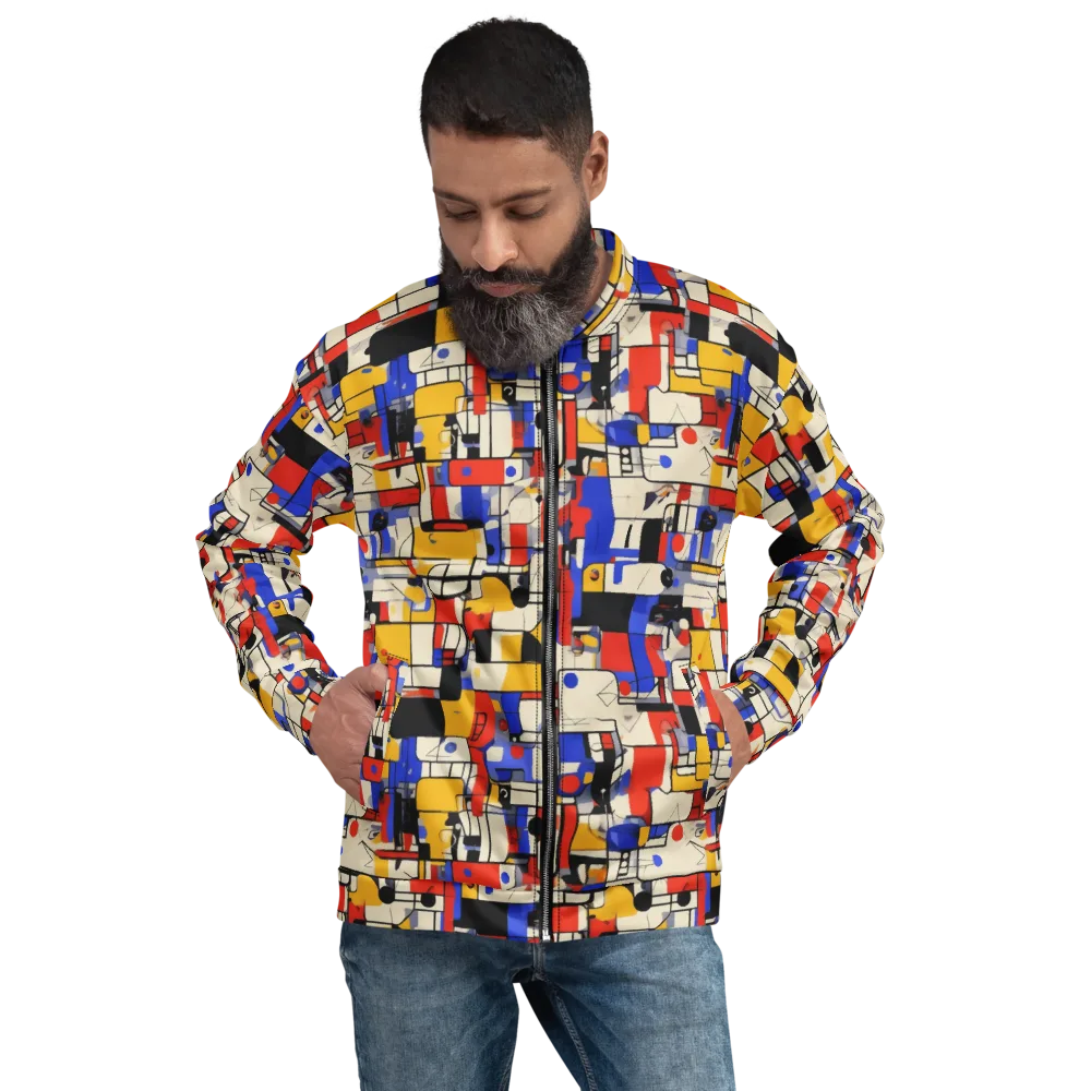 Cobalt Bauhaus on Bomber Jacket — Front