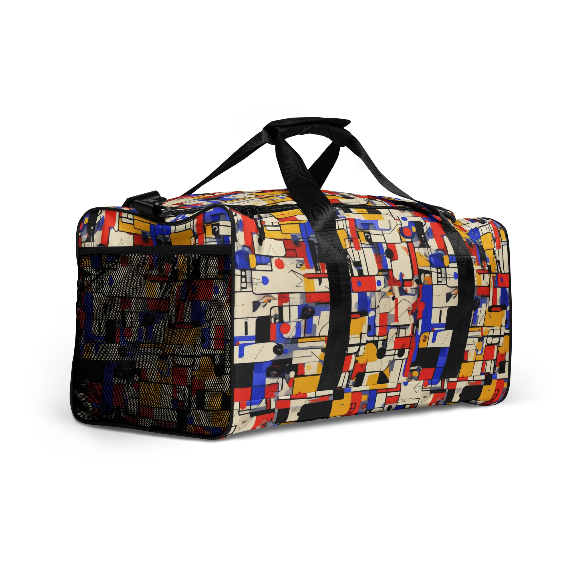 Cobalt Bauhaus on Duffle Bag — Right Front