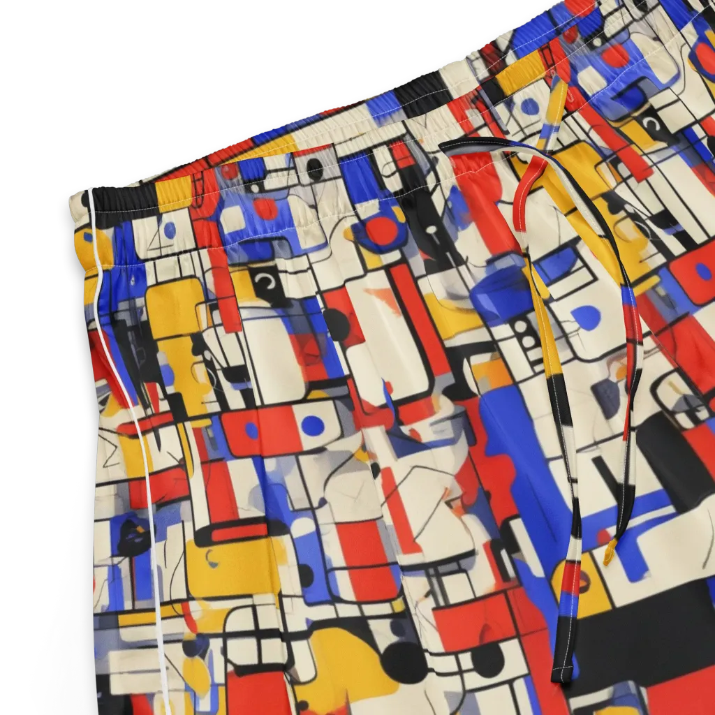 Cobalt Bauhaus on Women's Pajama Shorts — Product details