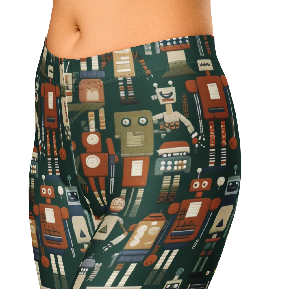Tin Can Parade on Capri Leggings — Zoomed-in