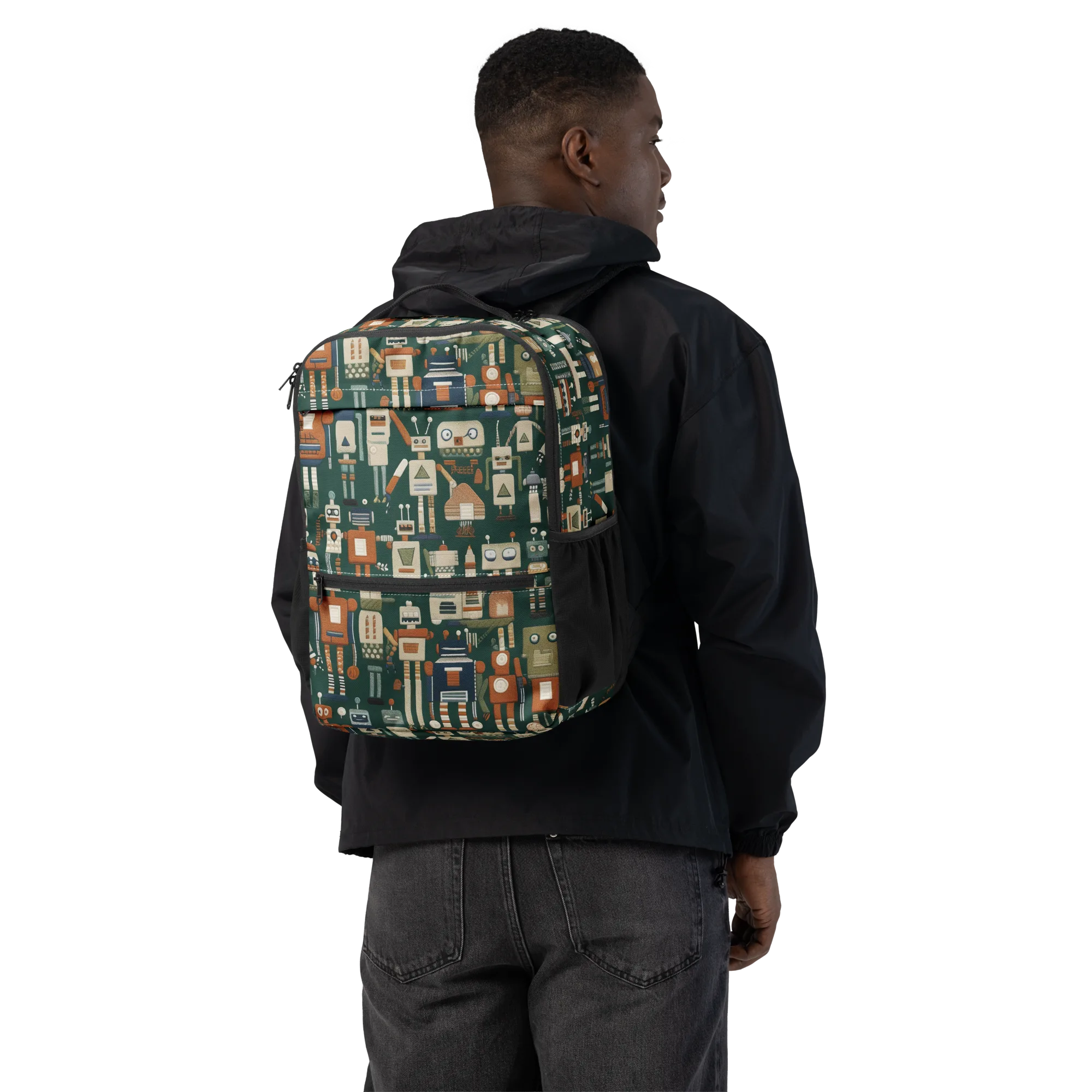 Tin Can Parade on Utility Backpack — Back