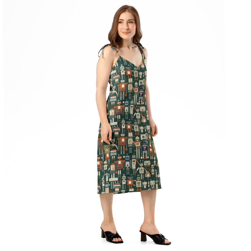 Tin Can Parade on Slip Dress — Right Front