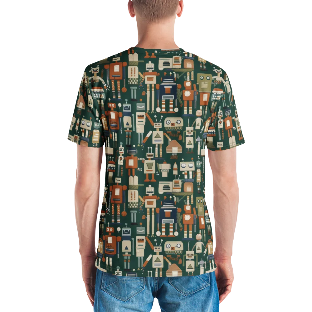 Tin Can Parade on Men's Crew Neck T-Shirt — Back