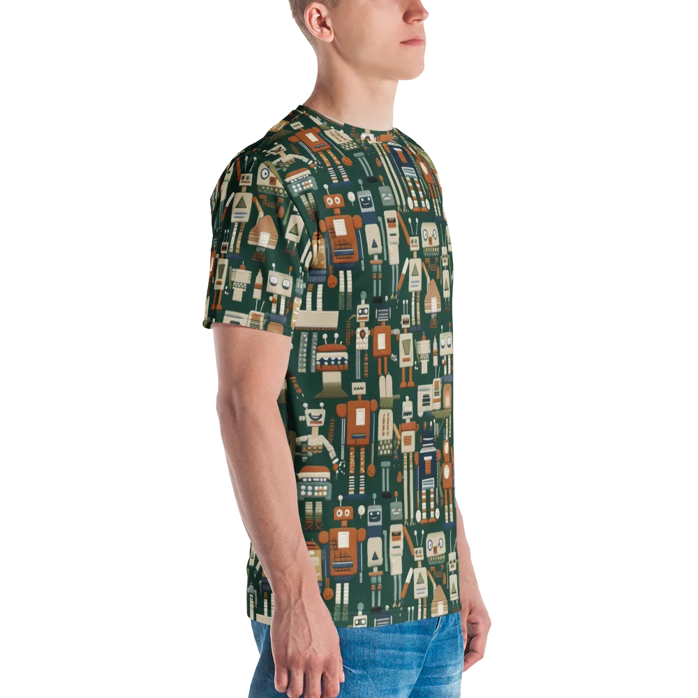 Tin Can Parade on Men's Crew Neck T-Shirt — Right