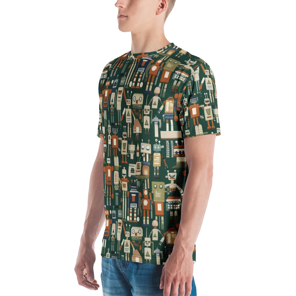 Tin Can Parade on Men's Crew Neck T-Shirt — Left