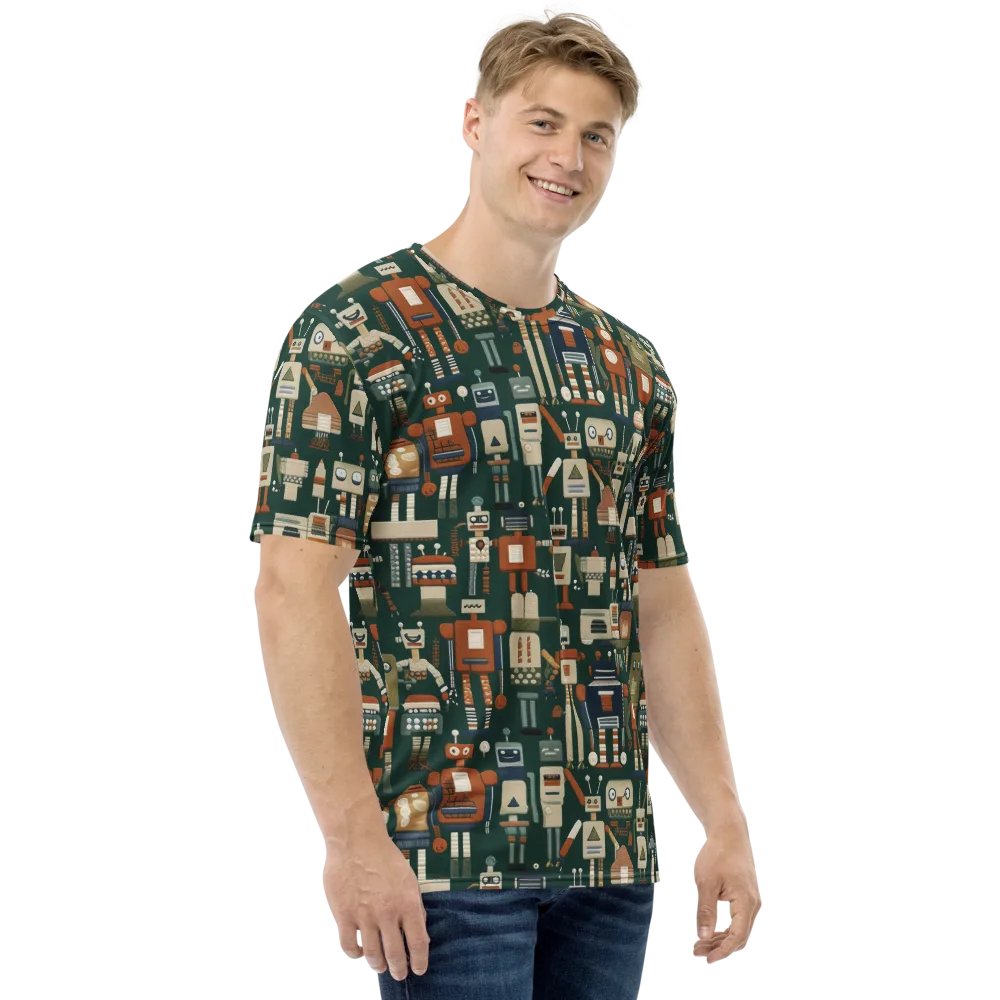 Tin Can Parade on Men's Crew Neck T-Shirt — Right