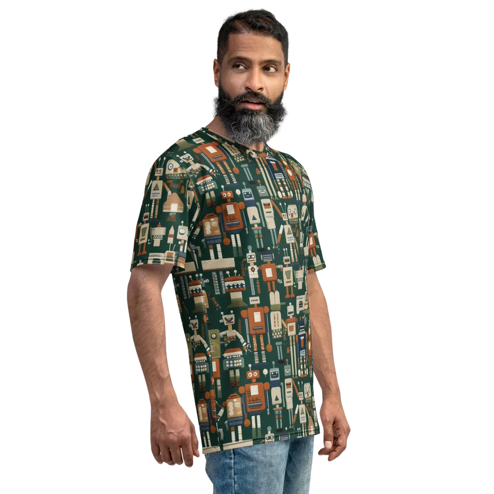 Tin Can Parade on Men's Crew Neck T-Shirt — Right