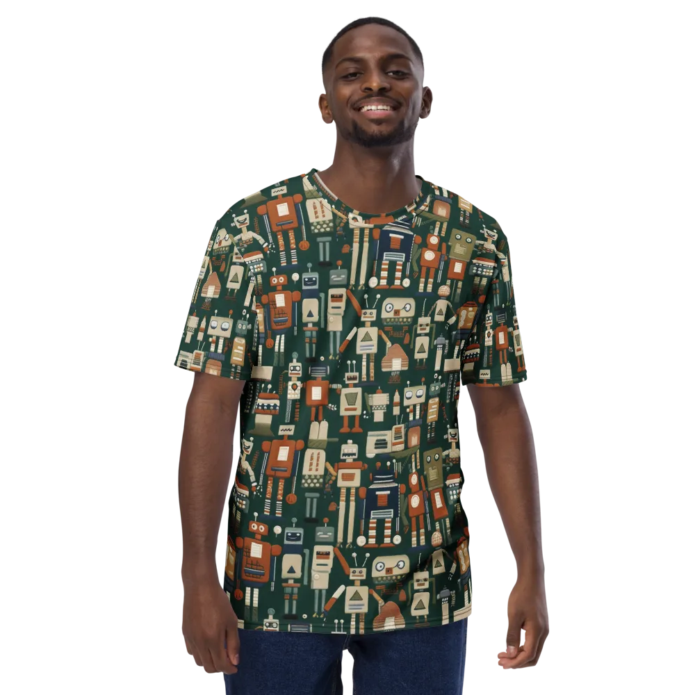 Tin Can Parade on Men's Crew Neck T-Shirt — Front