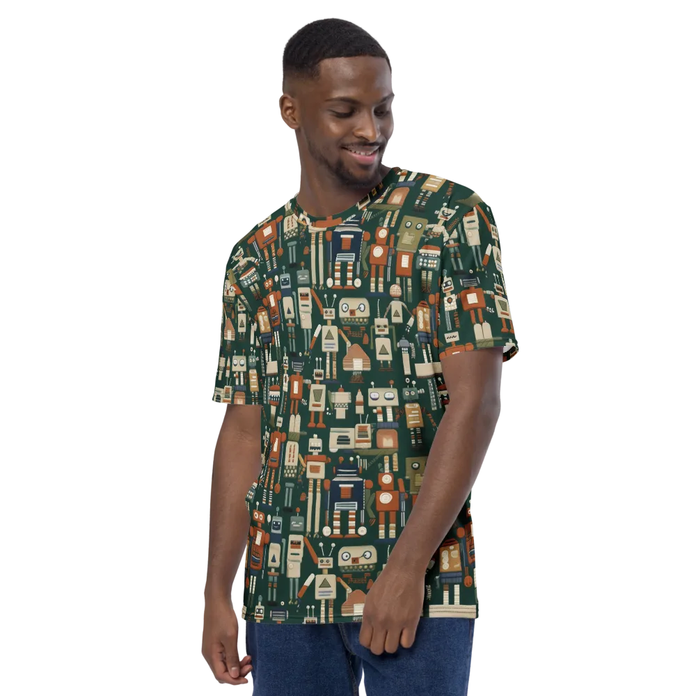 Tin Can Parade on Men's Crew Neck T-Shirt — Left