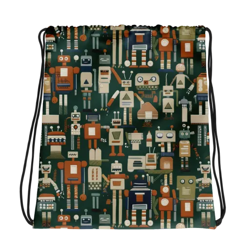 Tin Can Parade on a Drawstring Bag