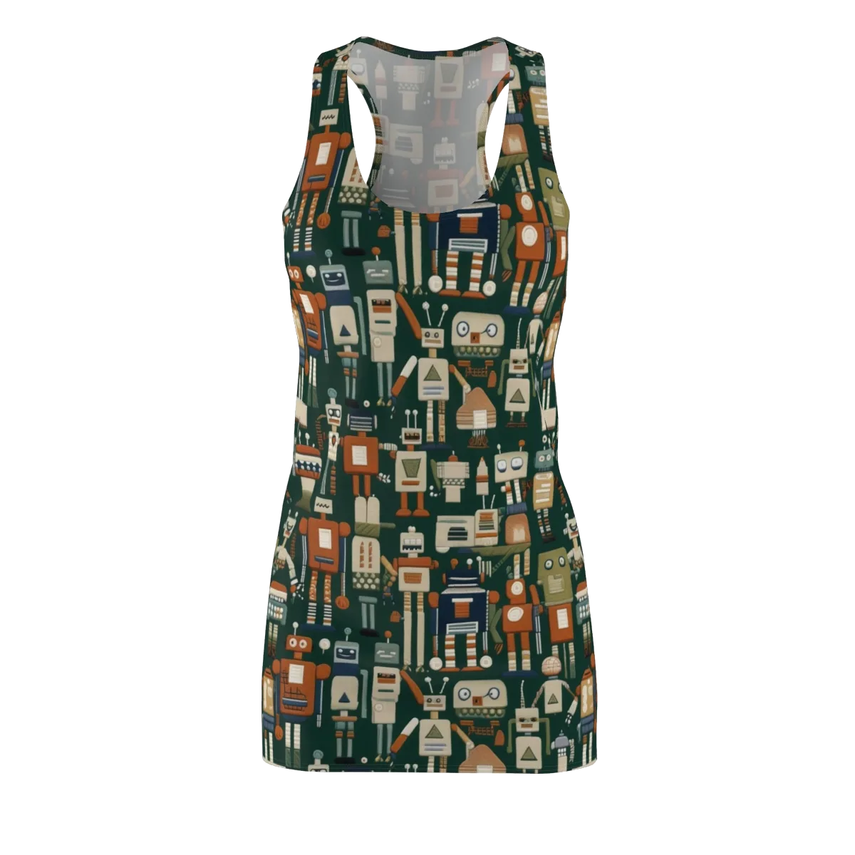 Tin Can Parade on Racerback Dress — Front