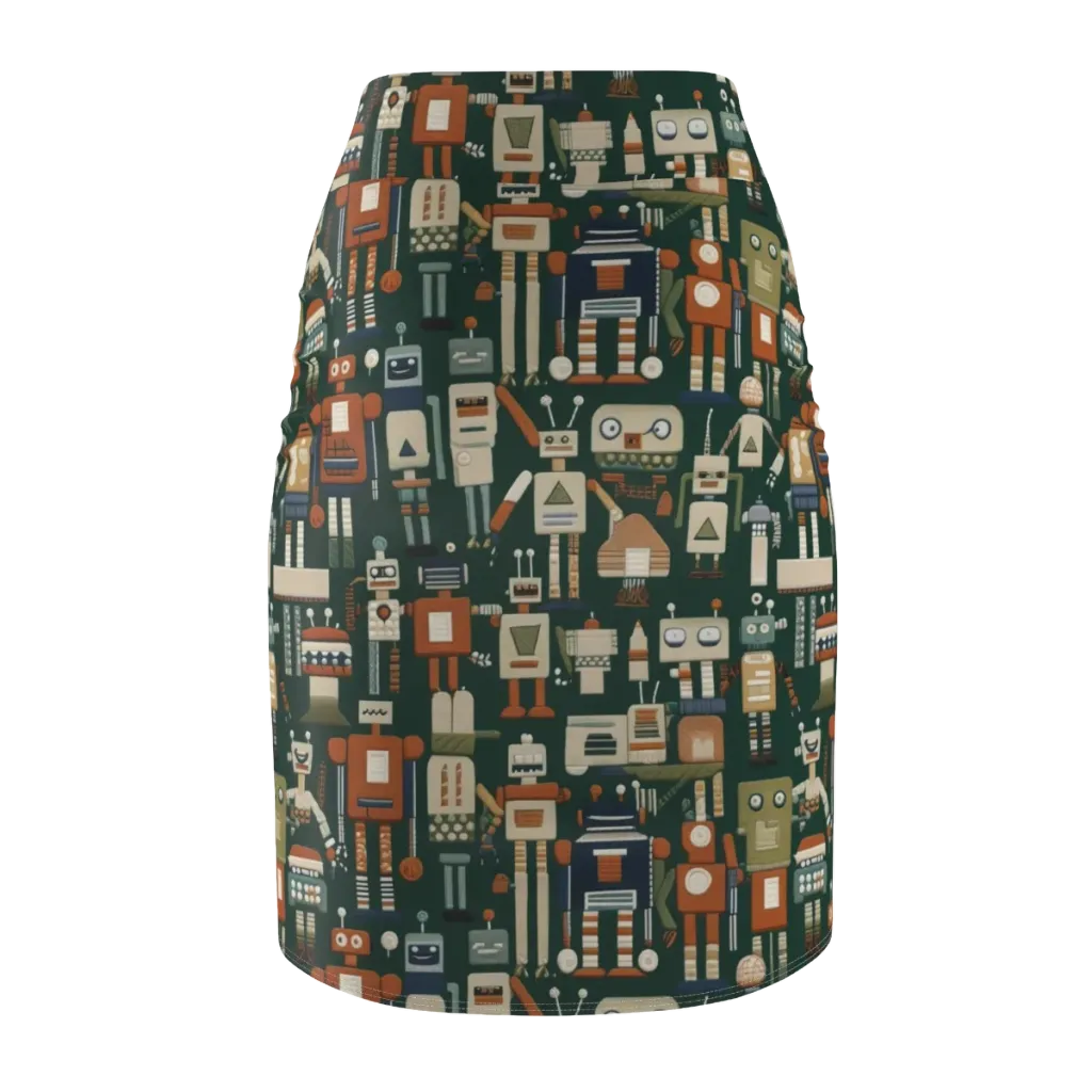 Tin Can Parade on Pencil Skirt — Back