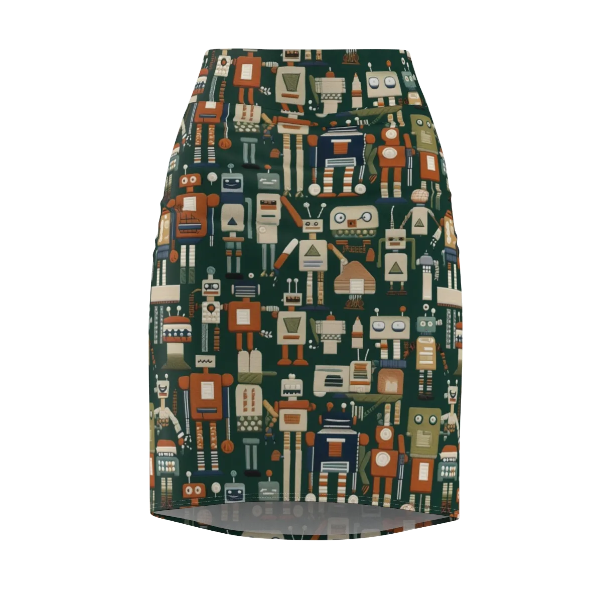Tin Can Parade on Pencil Skirt — Front