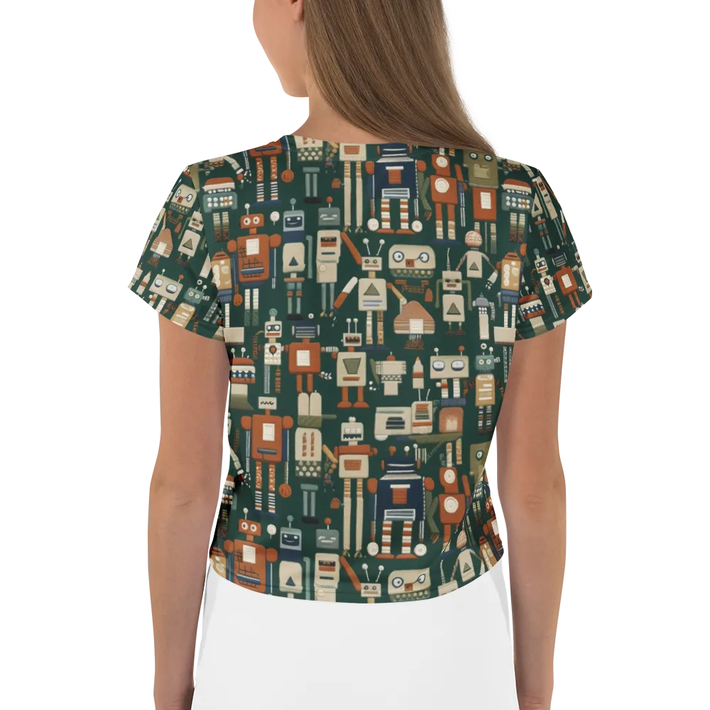 Tin Can Parade on Crop Tee — Back