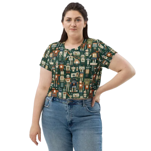 Tin Can Parade on a Crop Tee