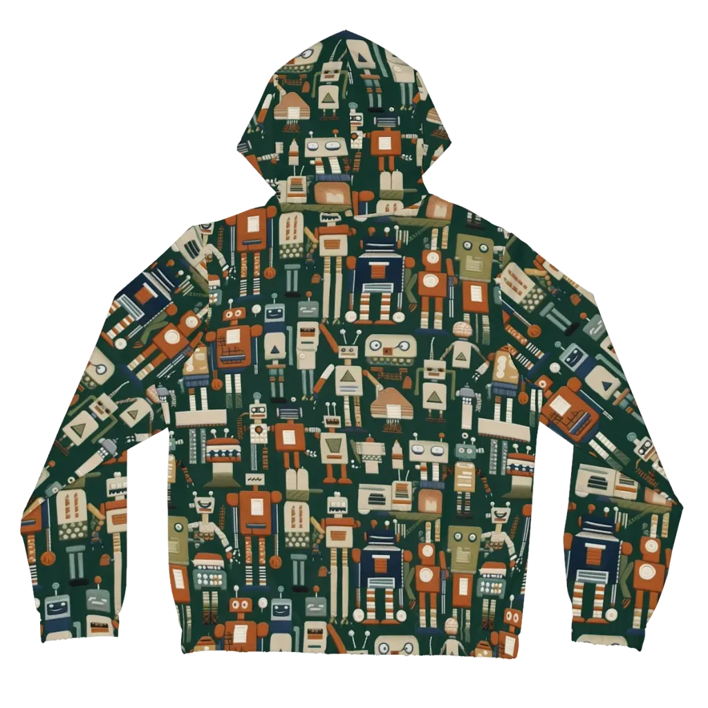Tin Can Parade on Women's Full-Zip Hoodie — Back