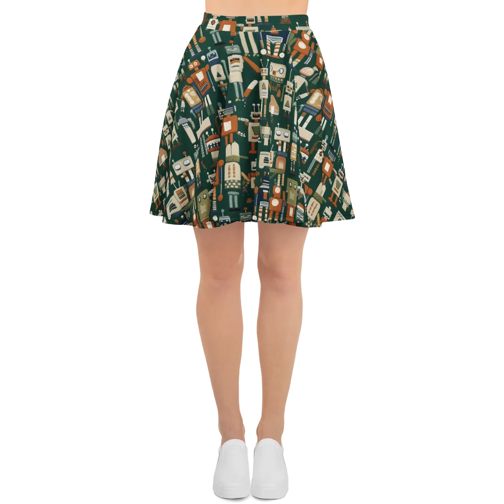 Tin Can Parade on Skater Skirt — Front