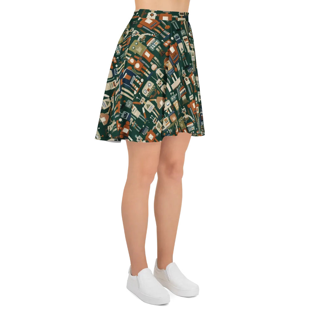 Tin Can Parade on Skater Skirt — Right