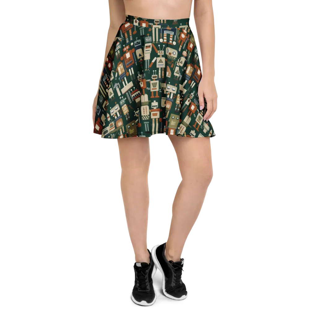 Tin Can Parade on Skater Skirt — Front